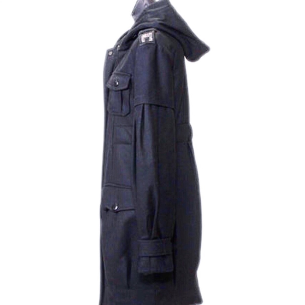 Patrizia Pepe Hooded  Wool Coat - Picture 3 of 8
